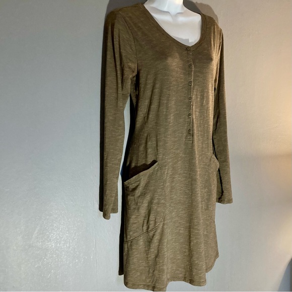 Horny Toad tan Rooney dress with pockets, small - Picture 3 of 5
